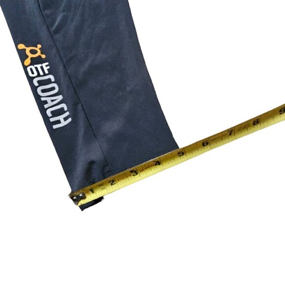 Nike Dri Fit Orange Theory Pants Womens S Black Gym Activewear Polyester Spandex - Picture 10 of 10